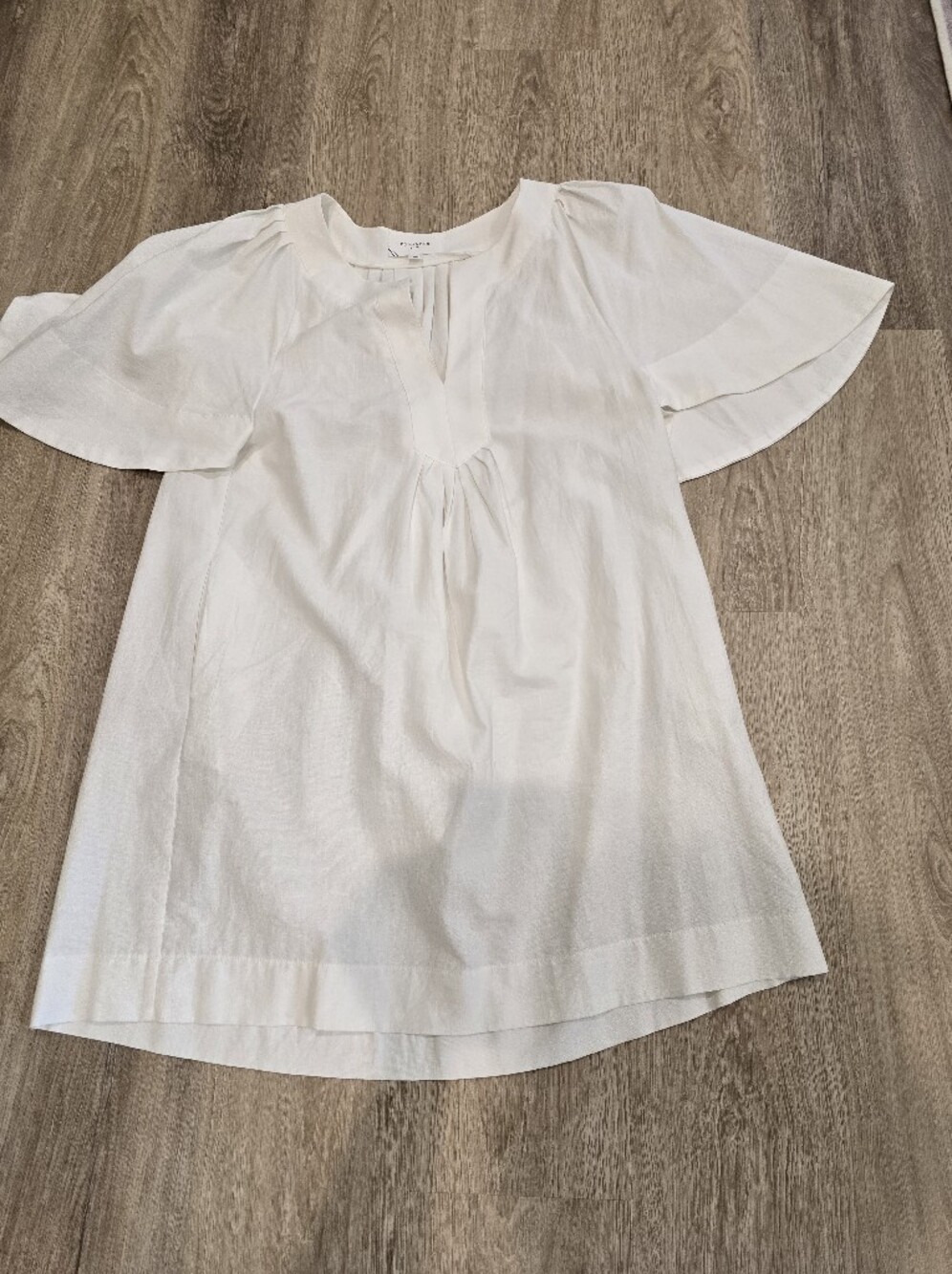 Pomander Place White Flutter Dress